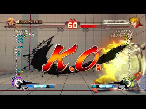 SSF4 AE 2012 FNEX ShiiNe Gouken VS CmPunk1113 Ken