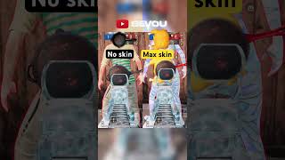 No skin vs Max skin 🍳 #pubgm #pubgmobile #sevou #levinho #bgmi