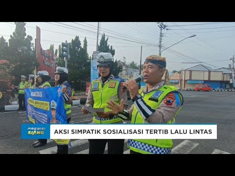 AKSI SIMPATIK OPS ZEBRA CANDI 2024, SATLANTAS POLRES PURBALINGGA BAGI2 HELM