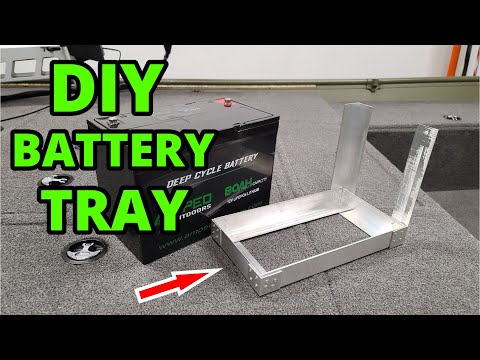 SECURE/RELIABLE Battery Tray For Jon Boats {EVERY BOAT NEEDS THIS} Mini Jon Boat Conversion Project}