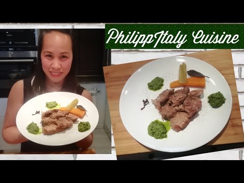 THE ITALIAN BOILED MEAT WITH GREEN SAUCE | HEALTHY AND TASTY BOLLITO