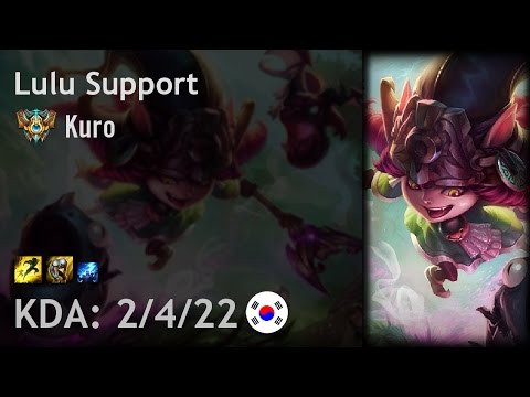 Lulu Support vs Thresh - Kuro - KR Challenger Patch 7.5