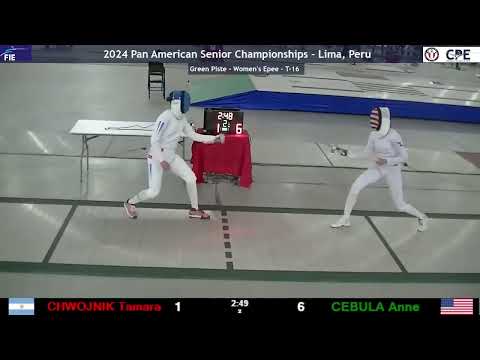 Panam Champs 2024 SWE - L16 - Tamara Chwojnik ARG v Anne Cebula USA