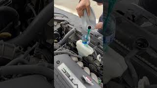 2005 honda accord: Adding coolant to coolant reservoir 😎👍🤙 #youtubeshorts #coolant #car #shorts