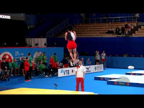 KIZAWA Genta (JPN) M - 2019 Trampoline Worlds, Tokyo (JPN) - Qualification Tumbling R2