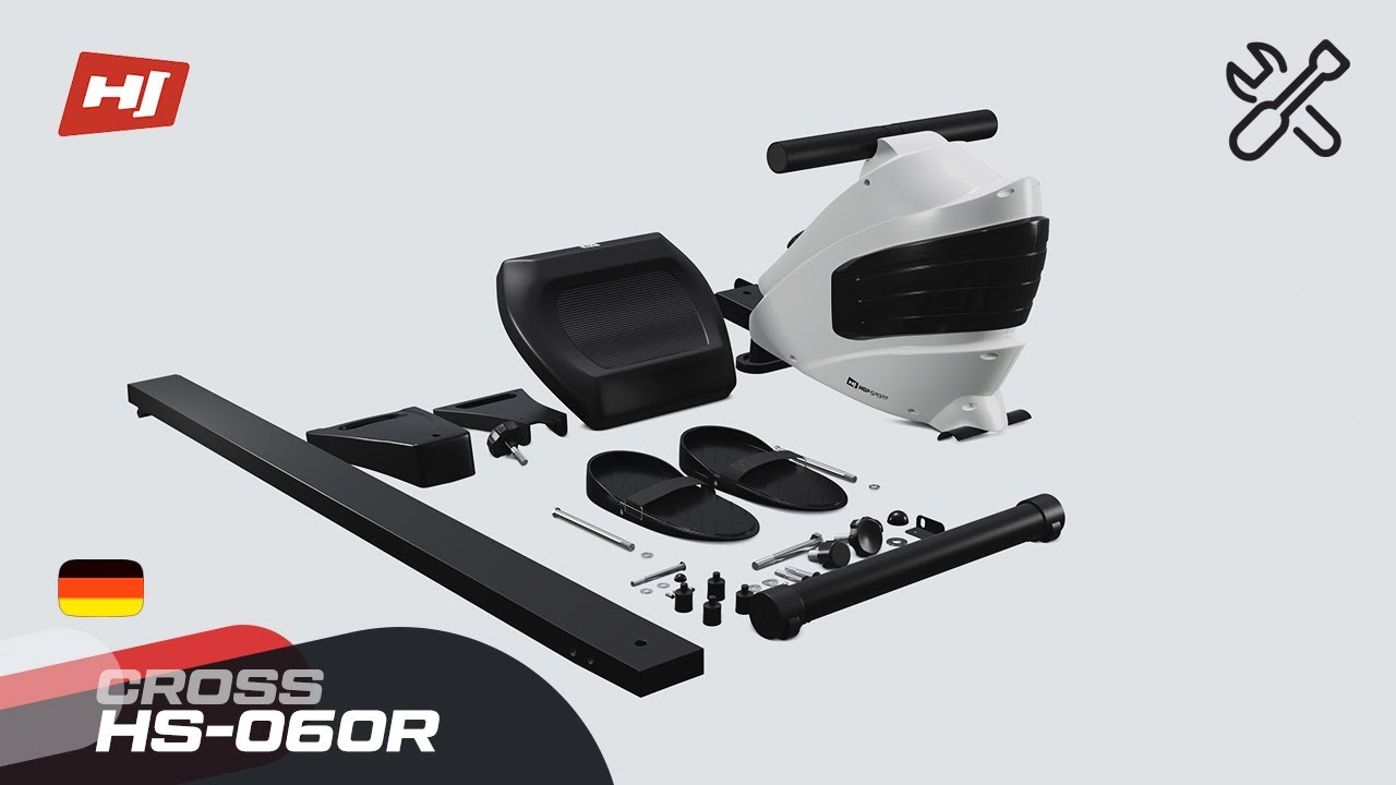 Гребной тренажер Hop-Sport HS-060R Cross красный