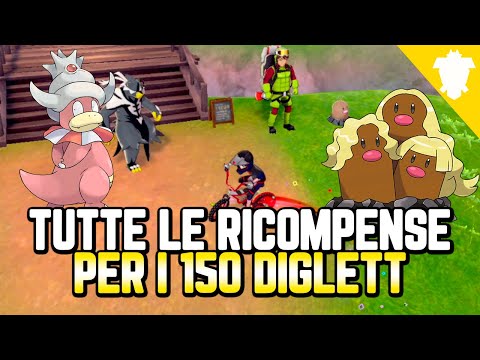 TUTTE LE RICOMPENSE DEI 150 DIGLETT! - Pokemon Spada, Scudo e Armatura ITA