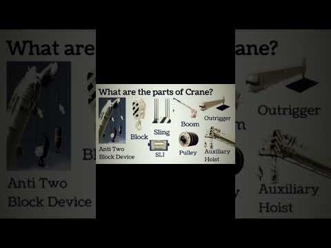 parts of crane | learn safety #safetyfirst #crane #hse #safetytips