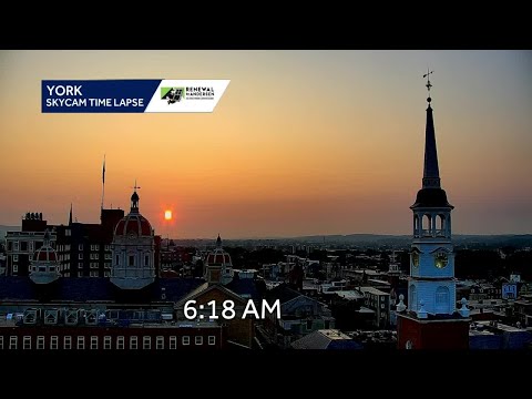 Time-lapse of the sunrise in York this morning
