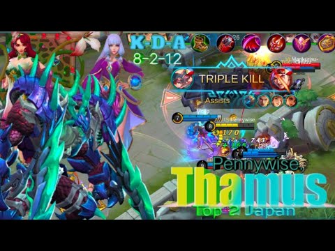 Top 3 Thamus Pennywise Ft. Top 7 Esmeralda Triple Kill Tower Dive | No Maniac For YOU~Mobile Legends
