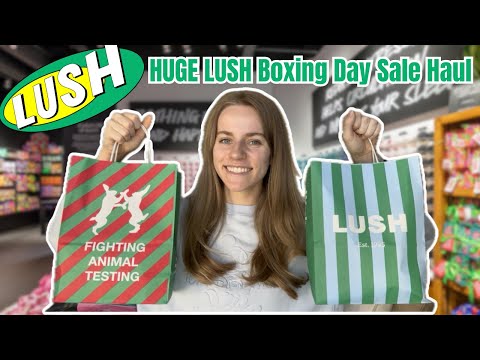HUGE LUSH Boxing Day Sale Haul 2025 | Lush's ONLY sale of the year - All Christmas was 50% off!!