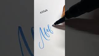 Download lagu Afifah ✍️ Lettering #shorts #art #lettering mp3