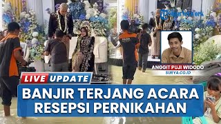 Pesta Berantakan! Banjir Luapan Sungai Marmoyo Terjang Resepsi Pernikahan Warga di Ploso Jombang