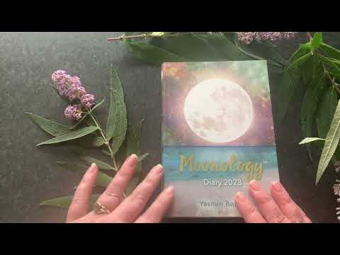 2023 Moonology Diary by Yasmin Bolard flip through #flipthrough
