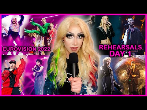 Eurovision 2022: Recap of Day 1 Rehearsals (First half of Semi-Final 1)