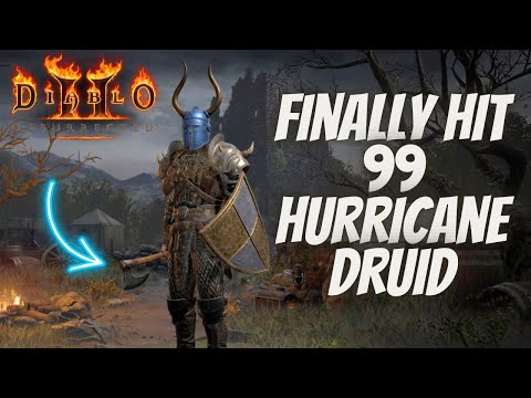 Hit Level 99 on the HURRICANE Druid! Diablo 2 Resurrected