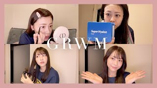 【GRWM】銀座にお買い物に行く日の朝の準備💄スキンケア|メイク| ヘアセットしながらおしゃべりしてます🧏🏼‍♀💖