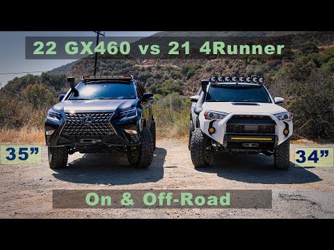 2022 GX460 vs 2021 4Runner. Similar modifications. On-road and Off-road perspective.