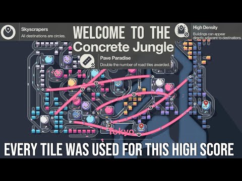 [Top 1%] Welcome to the (Concrete) Tokyo Jungle - Mini Motorways Challenge City