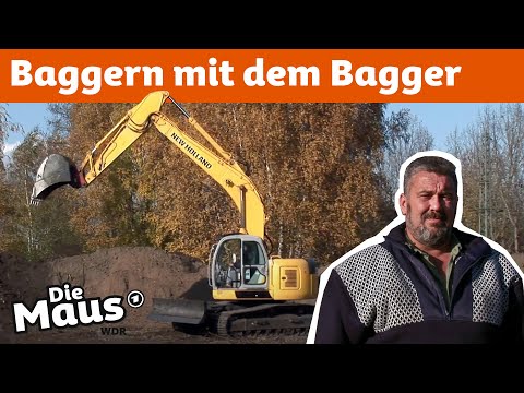 Wie steuert man einen Bagger? | DieMaus | WDR