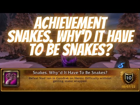 Achievement Snakes. Why`d It Have to Be Snakes? Gundrak World of Warcraft Wrath of the Lich King