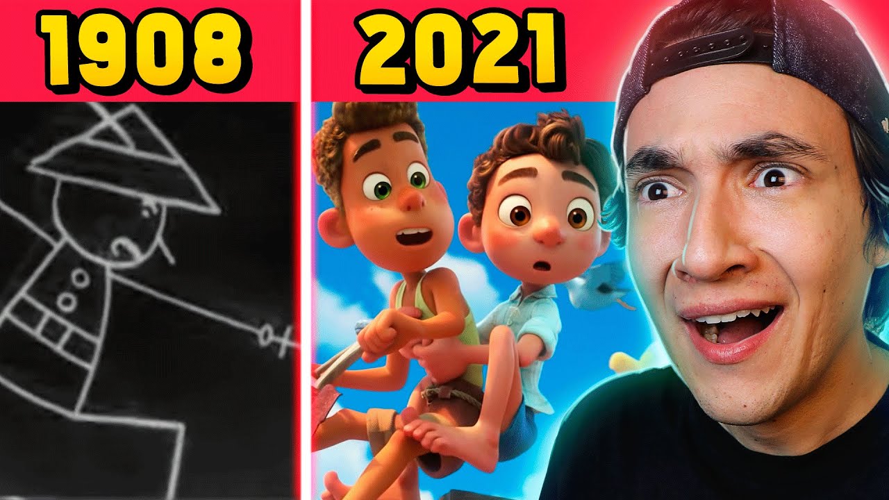 A INCRÍVEL EVOLUÇÃO DAS ANIMAÇÕES! (1908 ATÉ 2021)