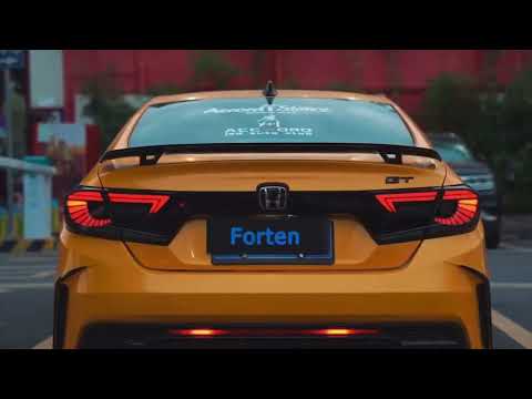 New custom modified Fit Honda Accord 10th Gen 2018-2022 LED tail lights Black Red Eagle eyes design