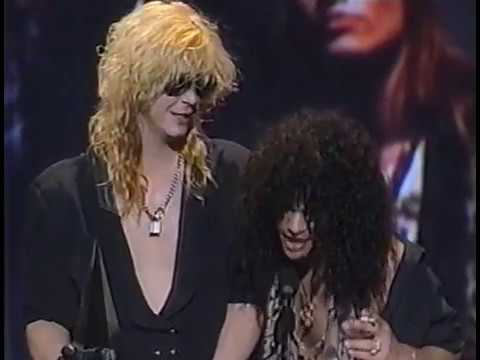 Guns 'n' Roses - Award Acceptance - American Music Awards 1990