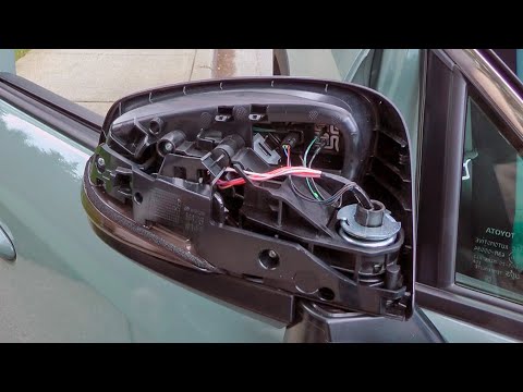 Toyota RAV4 (2019-2025): How To Remove Side View Mirror Plastic Cover And Replace The Bulb?