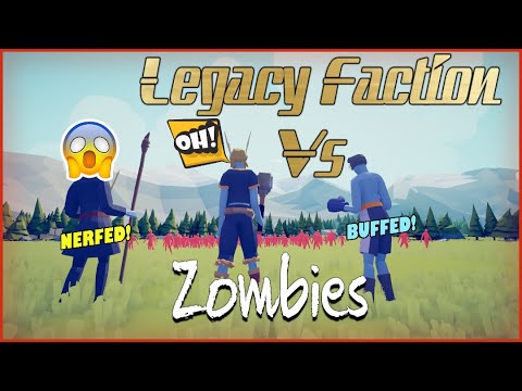 TABS - Legacy Faction vs Zombies mod gameplay Totally accurate battle simulator