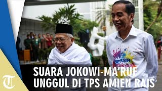 Paslon Jokowi-Amin Unggul di TPS Amien Rais
