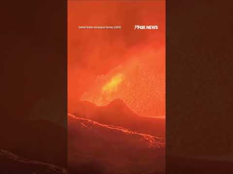 WATCH: Hawaii volcano spews lava as eruption is caught on camera #shorts #foxnews #us #news #viral