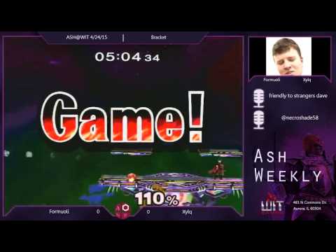 Melee Bracket ASH@WIT 4/24/15 - Formuoli (Fox) vs XYLQ (Marth)