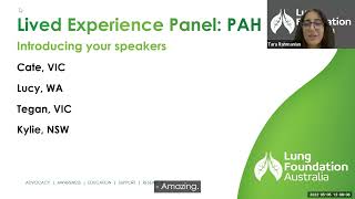 Live Well, Breathe Better: Pulmonary Arterial Hypertension - Lived Experience Panel