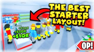 The *BEST* STARTER LAYOUT in Roblox Retail Tycoon 2!! - Money Guide / Tutorial