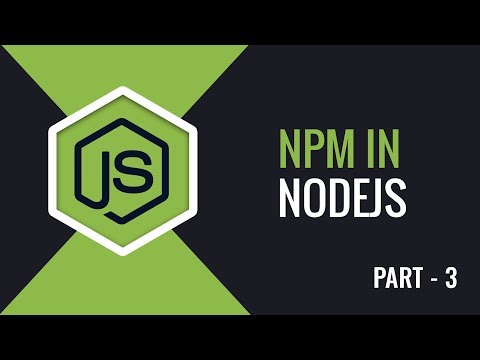 Understanding NPM In NodeJs | Part 3 | Eduonix
