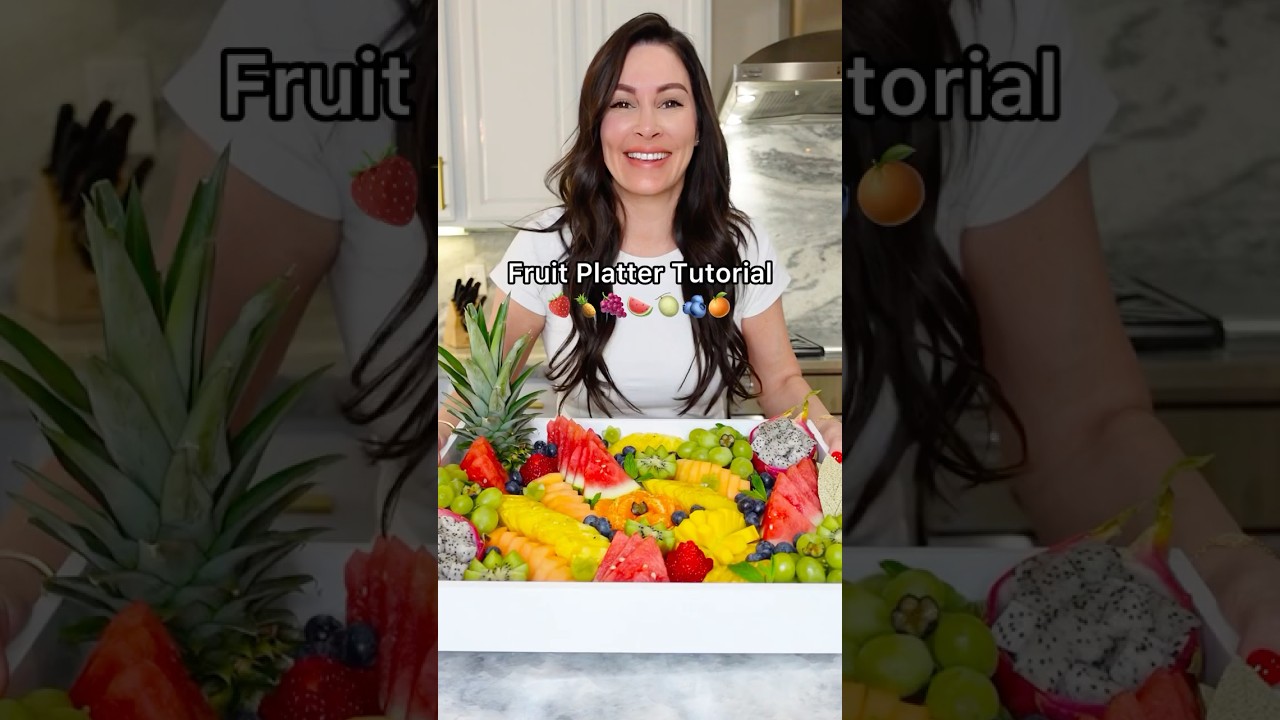 How to Make a Beautiful Fruit Platter 🍉🫐🍊🍇🍍Easy Step-by-Step Tutorial #fruitplatter #fruitart