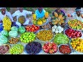 FRUIT SALAD | Colourful Healthy Fruits mixed salad recipe | Fruits Cutting and Eating in Village