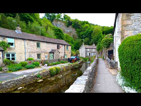 Castleton Village Walk, English Countryside 4K