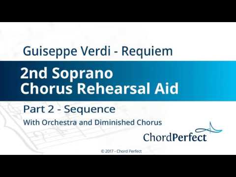 Verdi's Requiem Part 2 - Sequence - 2nd Soprano Chorus Rehearsal Aid