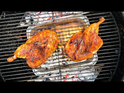 perfect GRILLED HALF CHICKENS...better than SPATCHCOCK CHICKEN?
