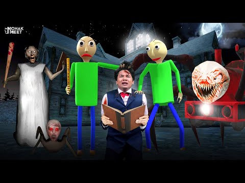GRANNY VS. BALDI SHORT FILM : ग्रैनी | HORROR GAME GRANNY - CHOO CHOO CHARLES || MOHAK MEET