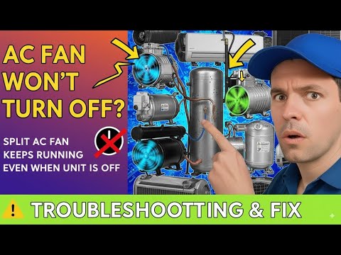 AC Fan Won't Turn Off? Split AC Fan Keeps Running Even When Unit is Off | Troubleshooting & Fix