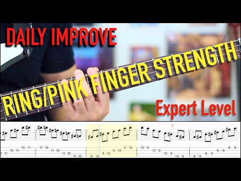 DAILY IMPROVE: 12/21 RING PINK FINGER STRENGTH EXERCISE FOR BASS EXPERT LEVEL @RobsonBaroli