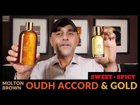 Molton Brown Mesmerising Oudh Accord & Gold Shower Gel + Eau De Toilette Review 💛💛💛 Video