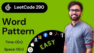 YouTube video 'LeetCode 290 Solution in Hindi | Word Pattern | Leetcode Bootcamp'