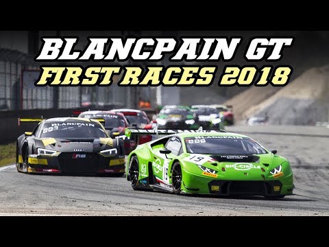 Blancpain GT first race weekend (Zolder 2018) - Pure GT3 sounds, crashes and downshifts