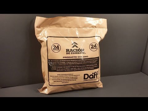 2017 Chilean 24 Hour Combat Ration MRE Review Meal Ready to Eat Taste Test