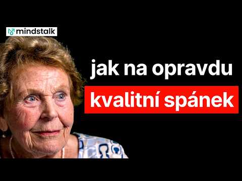 SOŇA NEVŠÍMALOVÁ: "Špatný spánek vede k nadváze. Náměsíčnost je dědičná." Jak na kvalitní spánek?