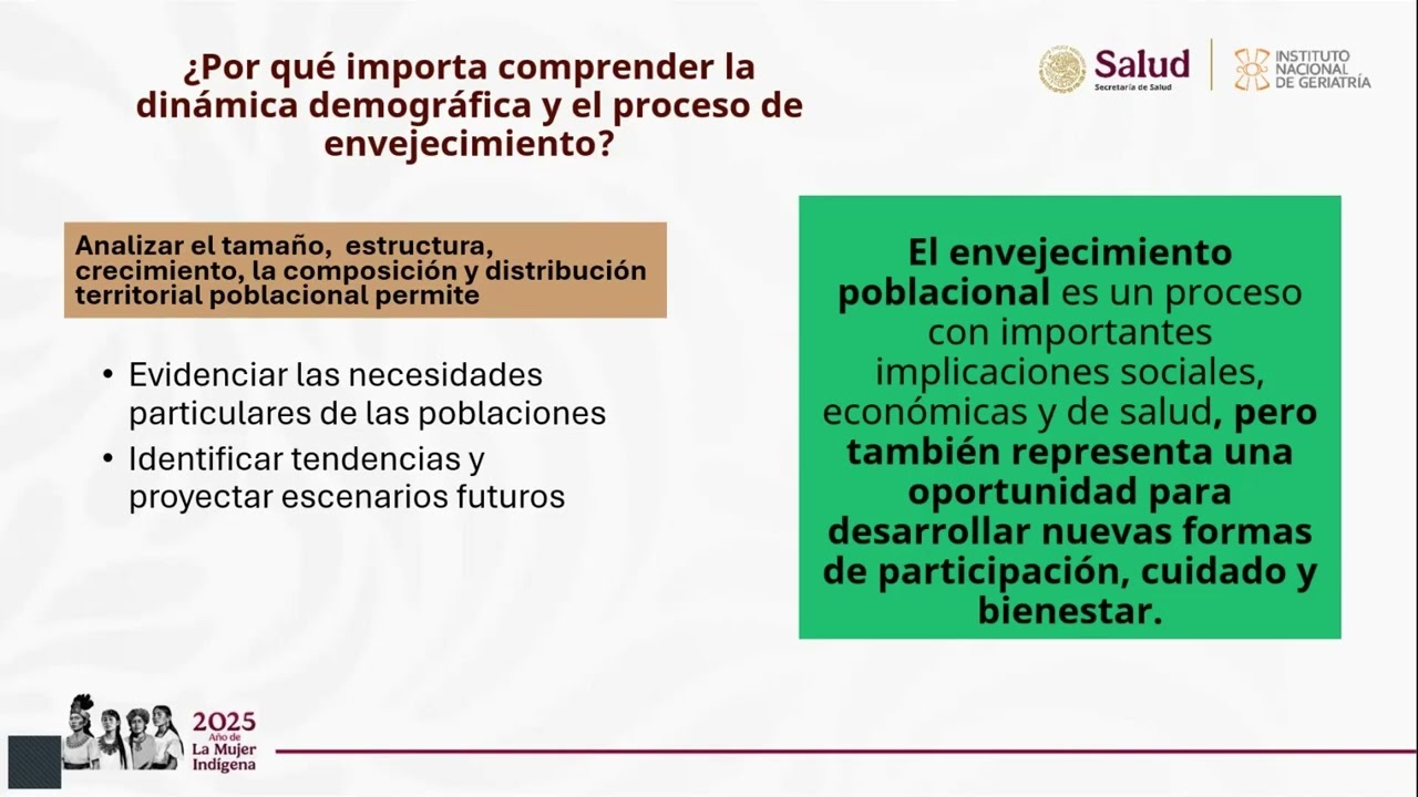 El pulso del envejecimiento poblacional: Certezas y desafíos.